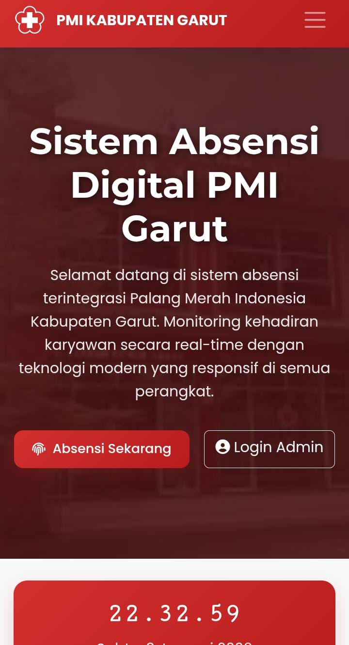 Tingkatkan Akurasi Data, PMI Kabupaten Garut Gunakan Sistem Absensi Digital