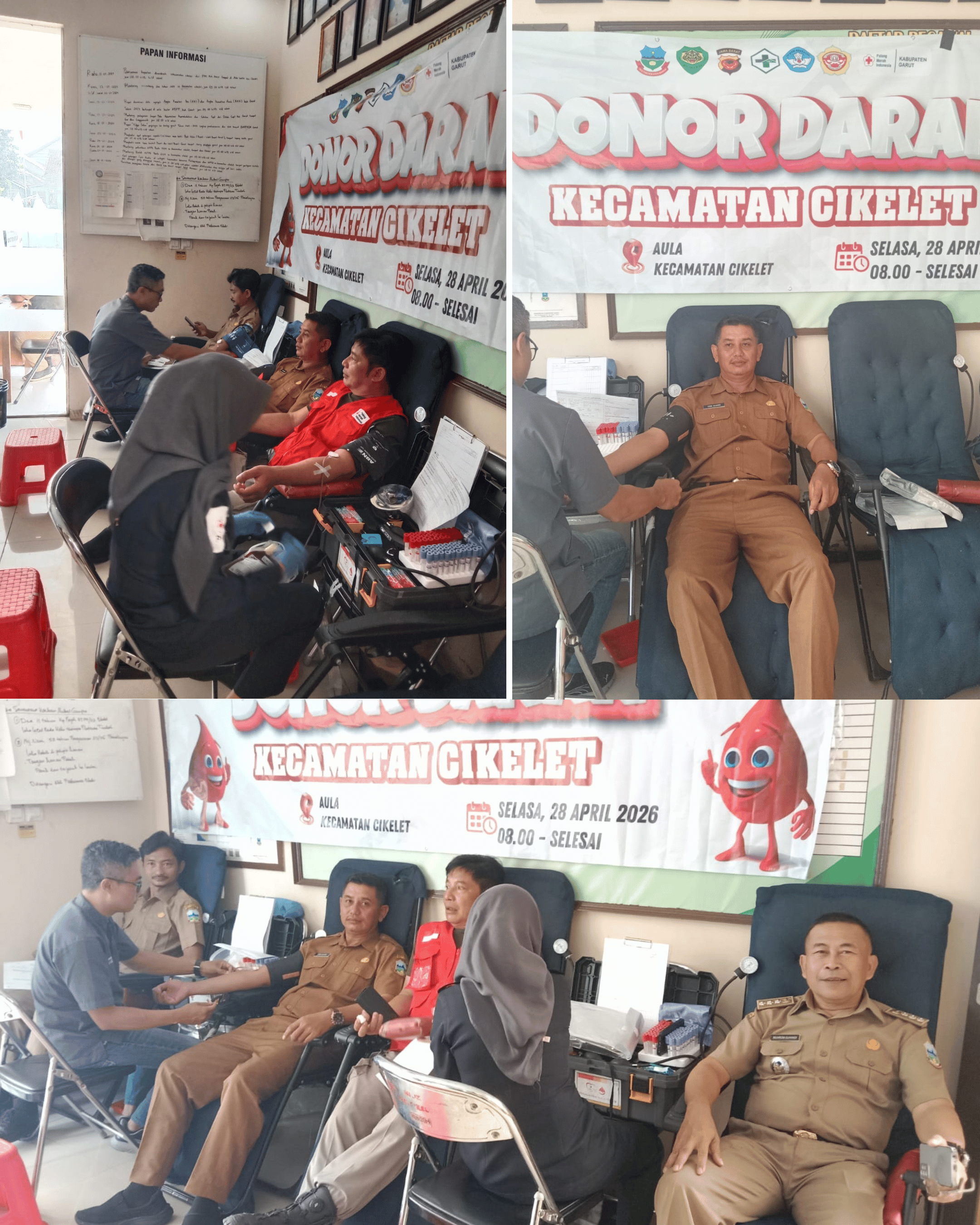 Kecamatan Cikelat Garut Giat Donor Darah Rutin